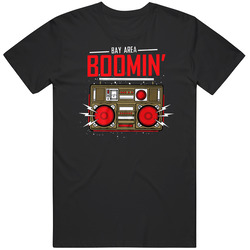 Bay Area Boomin' San Francisco Football Fan Mens Soft Cotton Tee T Shirt