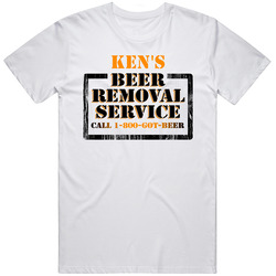 Ken's Beer Removal Service Name Mens Soft Cotton Tee T Shirt