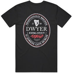 Dwyer Irish Beer Label St Patricks Day Guinness Parody Grunge Mens Soft Cotton Tee T Shirt