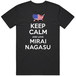 Keep Calm And Love Mirai Nagasu Figure Skating Usa 2018 Winter Olympic Team Mens Soft Cotton Tee T Shirt