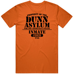 Dunn Name Insane Prison Asylum Mens Soft Cotton Tee T Shirt