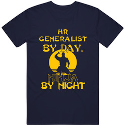 Hr Generalist By Day Ninja By Night Funny Mens Soft Cotton Tee T Shirt
