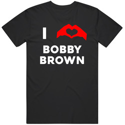 I Heart Bobby Brown Houston Basketball Team Fan Mens Soft Cotton Tee T Shirt