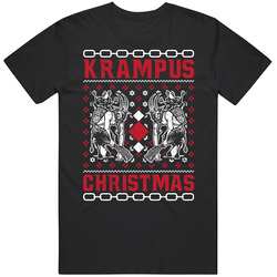 Krampus Christmas Worn Look Mens Soft Cotton Tee T Shirt