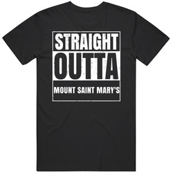 Mount Saint Mary's Ca University College Straight Outta Graduation Parody Fan Mens Soft Cotton Tee T Shirt