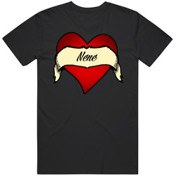 Heart Nene Tattoo Name Mens Soft Cotton Tee T Shirt