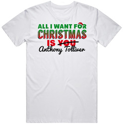 Anthony Tolliver All I Want For Christmas Detroit Basketball Mens Soft Cotton Tee T Shirt