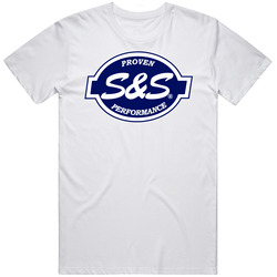 S&s Cycle Proven Performance White Unisex Mens Soft Cotton Tee T Shirt