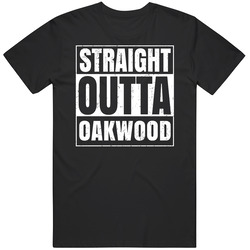 Straight Outta Oakwood Ohio City Compton Parody Grunge Mens Soft Cotton Tee T Shirt