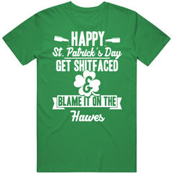 Get Shit Faced And Blame It On The Hawes Funny Last Name Mens Soft Cotton Tee T Shirt