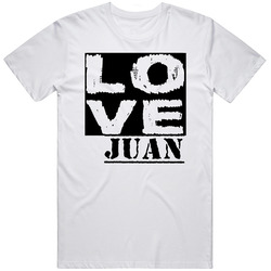 Love Juan First Name Mens Soft Cotton Tee T Shirt
