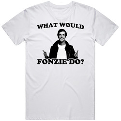 What Would Fonzie Do Happy Days Mens Soft Cotton Tee T Shirt