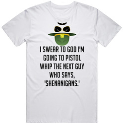 I Swear To God I'm Going To Pistol Whip The Next Guy Who Says, Shenanigans Cool Super Troopers 2001 Upside Down Face Mens Soft Cotton Tee T Shirt