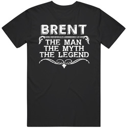 Brent Man Myth Legend Vintage Grunge Style Cool Name Mens Soft Cotton Tee T Shirt