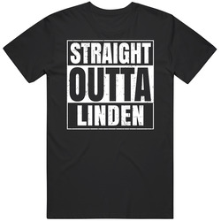 Straight Outta Linden High School Funny Graduation Parody Mens Soft Cotton Tee T Shirt