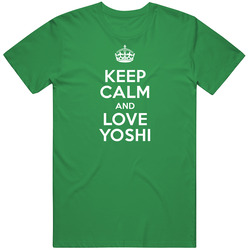 Yoshi Keep Calm And Love Parody Custom Name Mens Soft Cotton Tee T Shirt