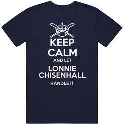 Keep Calm And Let Lonnie Chisenhall Handle It Cleveland Baseball Player Cool Fan Mens Soft Cotton Tee T Shirt