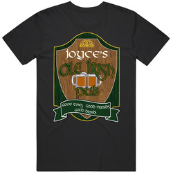 Joyce's Ole Irish Pub Good St Patricks Day Drinking Surname Mens Soft Cotton Tee T Shirt