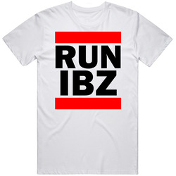 Run Ibz Spain Ibiza     Funny Graphic Patriotic Parody Mens Soft Cotton Tee T Shirt