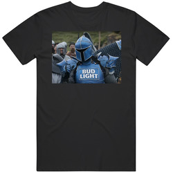 Bud Light Knight Beer Mascot Mens Soft Cotton Tee T Shirt