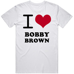 Bobby Brown New York Brooklyn Baseball Sports I Heart Love Mens Soft Cotton Tee T Shirt