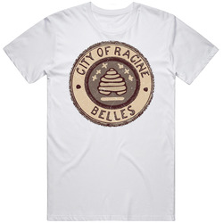 City Of Racine Belles American Girls Retro Baseball Mens Soft Cotton Tee T Shirt