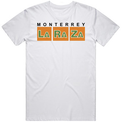 Monterrey La Raza Major League Indoor Soccer Club Logo Mens Soft Cotton Tee T Shirt
