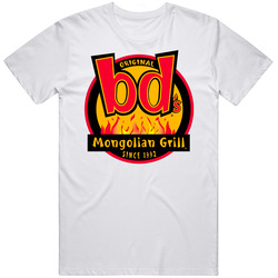 Bd's Mongolian Grill Top American Chinese Fast Food Mens Soft Cotton Tee T Shirt
