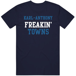 Karl-anthony Freakin Towns Minnesota Basketball Player Sports Fan Mens Soft Cotton Tee T Shirt
