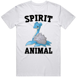 Lapras Is My Spirit Animal Mens Soft Cotton Tee T Shirt