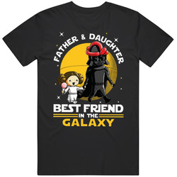 Star Wars Father And Daughter Best Friends In The Galaxy Mens Soft Cotton Tee T Shirt