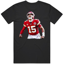 Patrick Mahomes Kansas City Football Quarterback Celebration Mens Soft Cotton Tee T Shirt