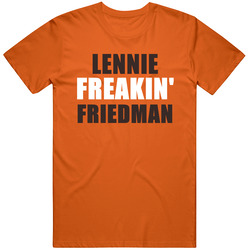 Lennie Friedman Freakin Sports Football Cleveland Mens Soft Cotton Tee T Shirt