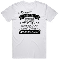 My Most Cherished Moments Are Being Called Grandmommy Family Love Mens Soft Cotton Tee T Shirt