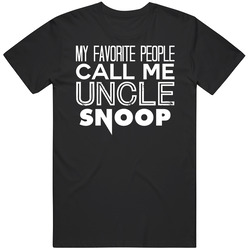 Favorite Uncle Snoop Trendy Cool Name Mens Soft Cotton Tee T Shirt