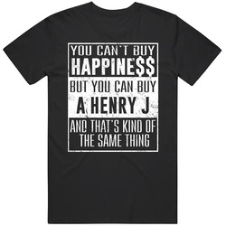 You Can't Buy Happiness Henry J Car Lover Heart Mens Soft Cotton Tee T Shirt