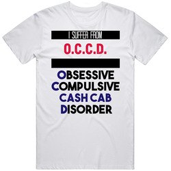 I Suffer From O.c.c.d. Obsessive Compulsive Cash Cab Disorder Funny Game Show Fan Mens Soft Cotton Tee T Shirt