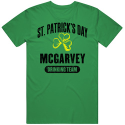 Mcgarvey Irish Last Name Beer Drinking Team St Patricks Day Mens Soft Cotton Tee T Shirt