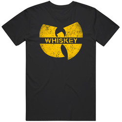 Whiskey W Word Cool Wutang Logo Parody Mens Soft Cotton Tee T Shirt