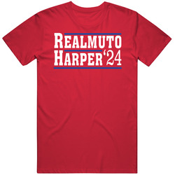 Realmuto Harper For President 2024 Mens Soft Cotton Tee T Shirt