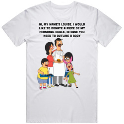 My Name's Louise Bobs Burgers Mens Soft Cotton Tee T Shirt