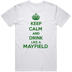 Keep Calm And Drink Like A Mayfield Last Name Mens Soft Cotton Tee T Shirt
