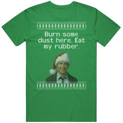 Eat My Rubber National Lampoons Christmas Vacation Quote Clark Knit Mens Soft Cotton Tee T Shirt