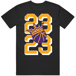 Lebron James 23 La Basketball Fan Mens Soft Cotton Tee T Shirt