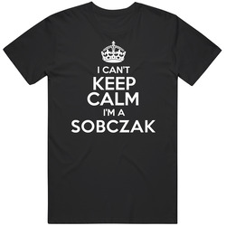 Sobczak I Cant Keep Calm Parody Mens Soft Cotton Tee T Shirt