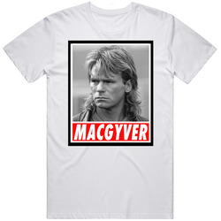 Macgyver Richard Dean Anderson 90s Retro Tv Show Fan Mens Soft Cotton Tee T Shirt