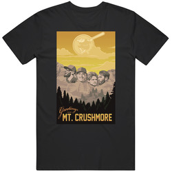 Greetings From Mount Crushmore Baseball Team Mens Soft Cotton Tee T Shirt