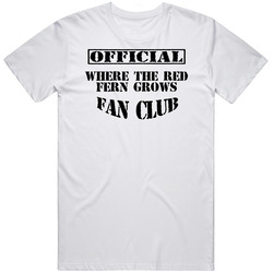 Where The Red Fern Grows Fan Club Favorite Novel Book Mens Soft Cotton Tee T Shirt