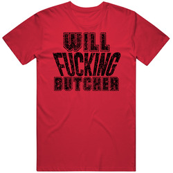Will Fcking Butcher New Jersey Hockey Player Sports Fan Cool Mens Soft Cotton Tee T Shirt