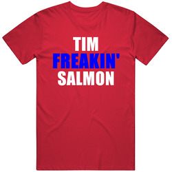 Tim Salmon Freakin Sports Los Angeles Baseball Anaheim California Mens Soft Cotton Tee T Shirt